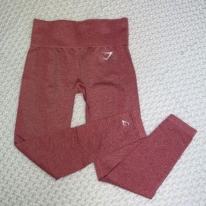 GYMSHARK Pink Marl Vital Seamless Leggings